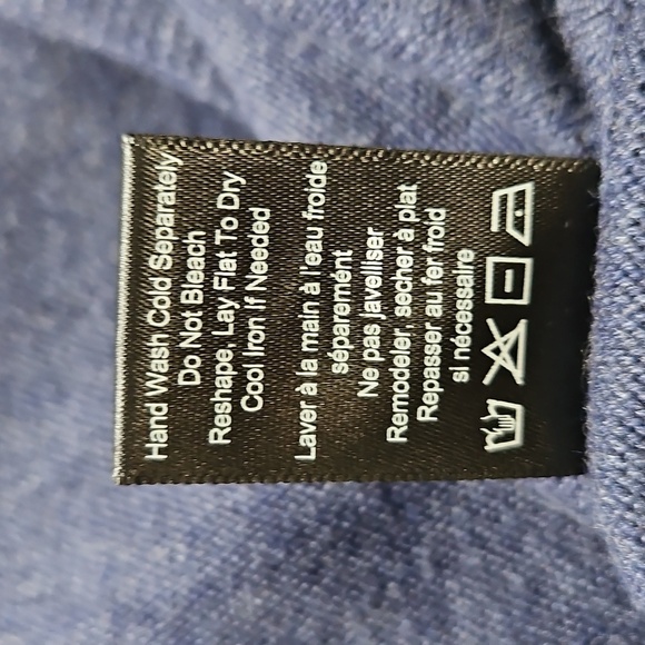 MARLA WAYNE PONCHO / SWEATER KNIT IN BLUE SIZE SML - Picture 8 of 8